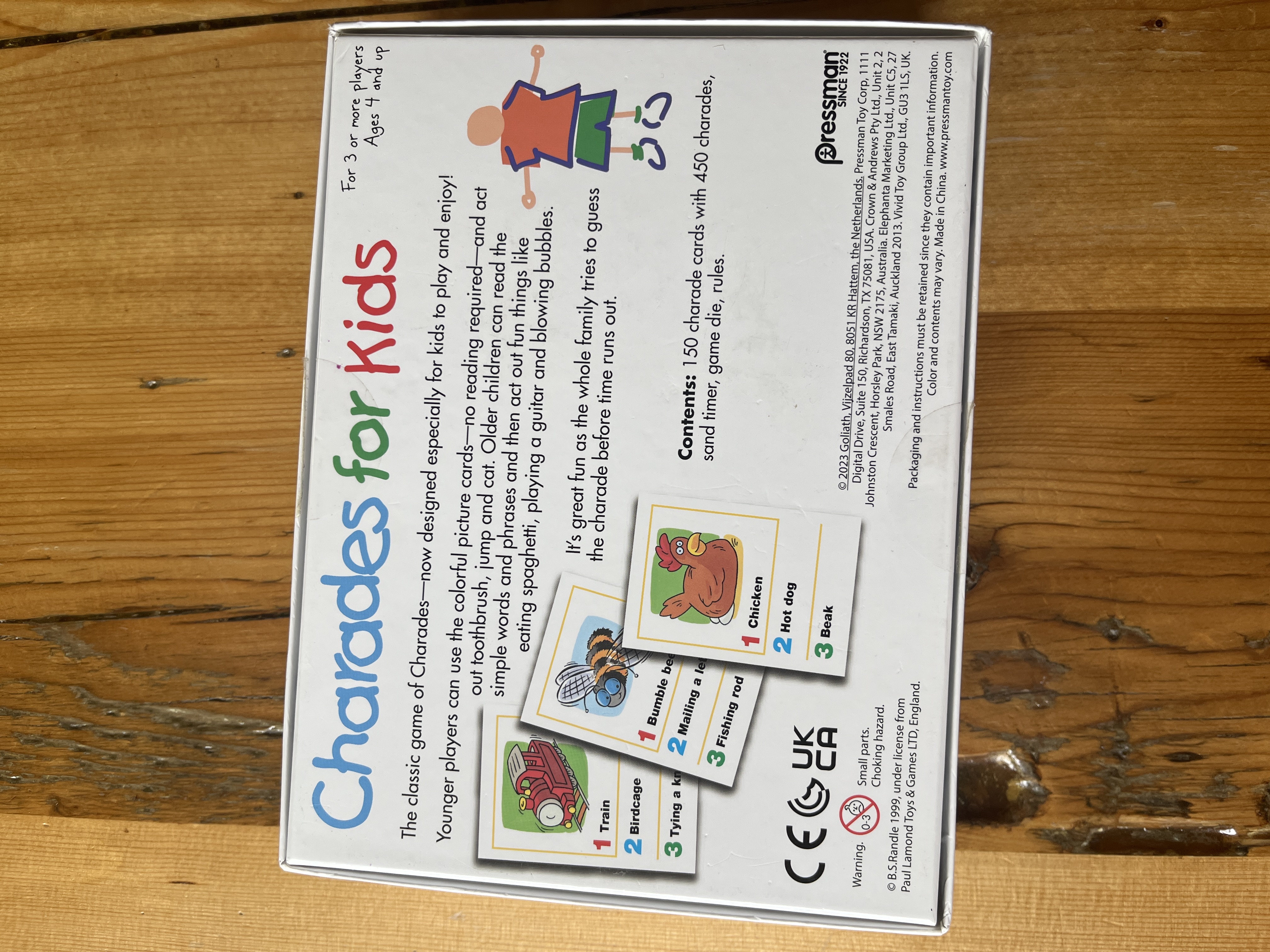 Pressman Charades for Kids Family Party Game — photo 2